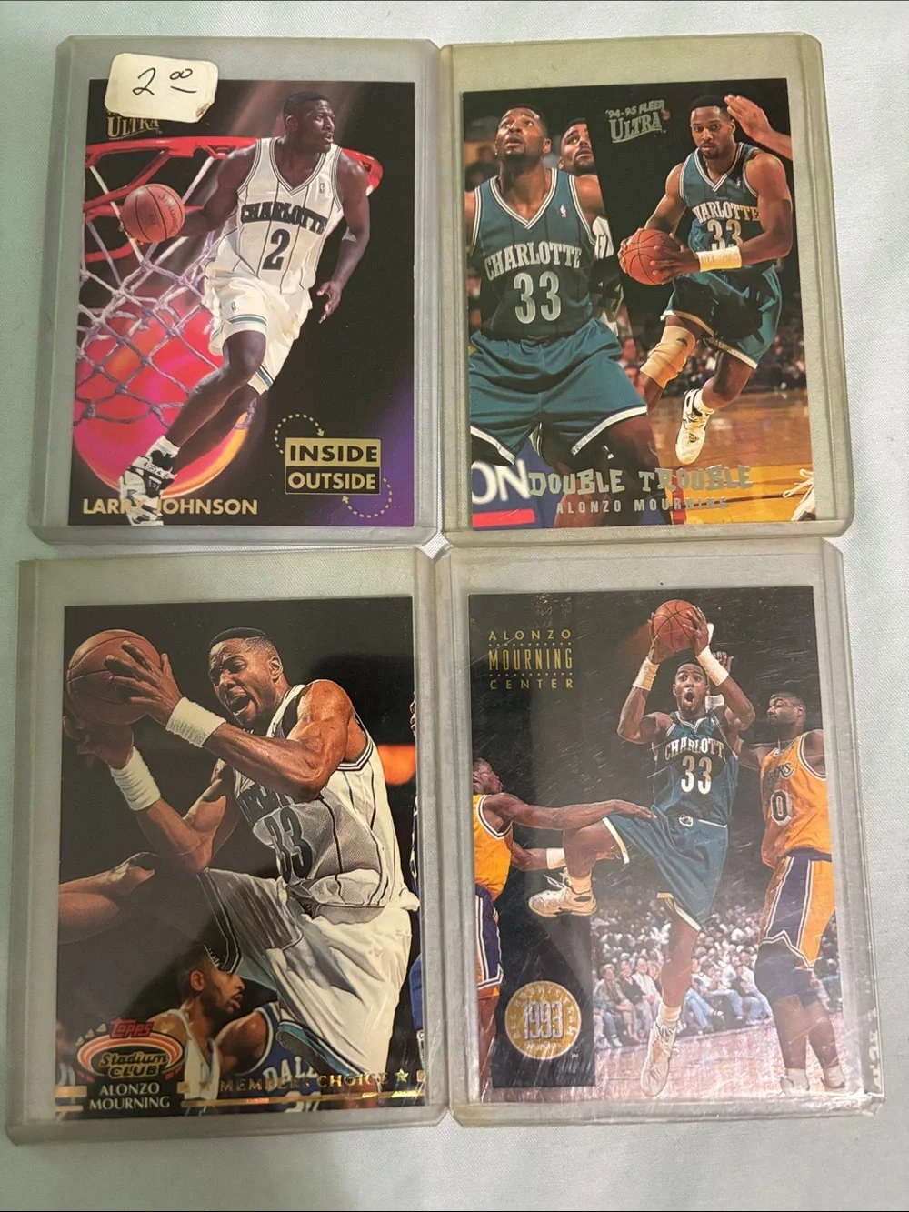 Vintage Charlotte Hornets Basketball Trading Card Lot